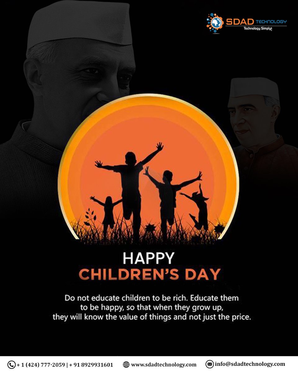 SdadTechnology's tweet image. Children are the heart of our future — let’s nurture them with care and kindness. Happy Children’s Day!

#sdadtechnology  #HappyChildrensDay #ChildrensDay2025 #CelebrateChildhood #FutureLeaders #KidsAreBlessings #InnocenceAndJoy #NurtureWithLove #LittleHearts #BrightFutureAhead