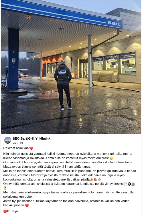 Käykäähän kaupoilla vaikka vaan kannatuksen vuoksi.