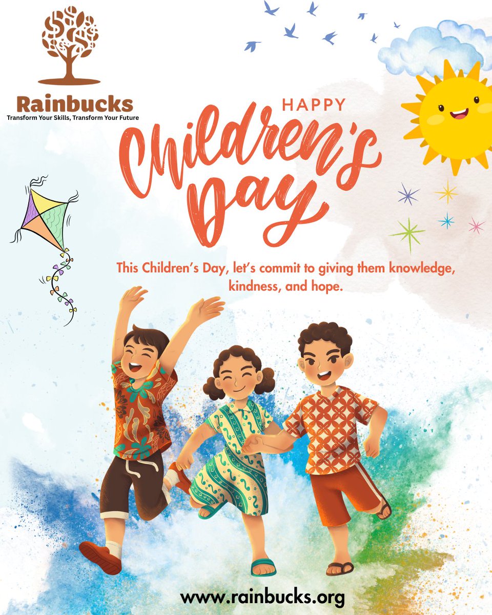 BrainBucks34569's tweet image. Happy Children’s Day! 🌈
Let’s celebrate the creativity, curiosity &amp;amp; limitless potential of every child. May we inspire, empower &amp;amp; uplift young minds to grow into confident future leaders. They are the hope of tomorrow. 

#HappyChildrensDay #RainbucksIndia #CelebrateKids #Happy