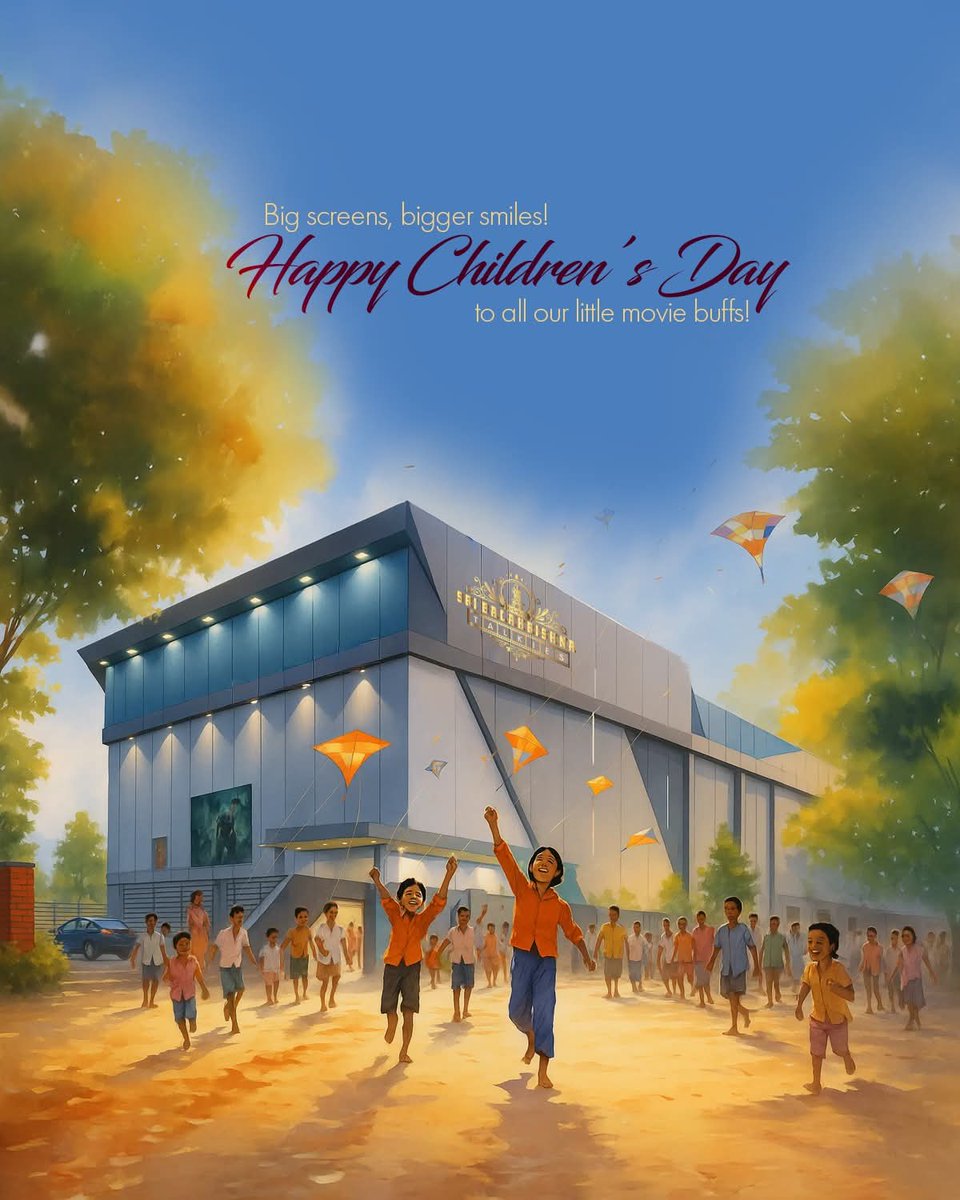 This Children’s Day, turn screen time into dream time! Join us for a fun-filled movie experience your kids will never forget! 
#ChildrensDay #MovieTime #HappinessOnScreen #FamilyMoments #SBKTalkies #Tuticorin