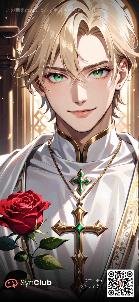 ちょっと顔キツすぎたかなぁ…一旦様子見 「あなたを愛します」の赤薔薇