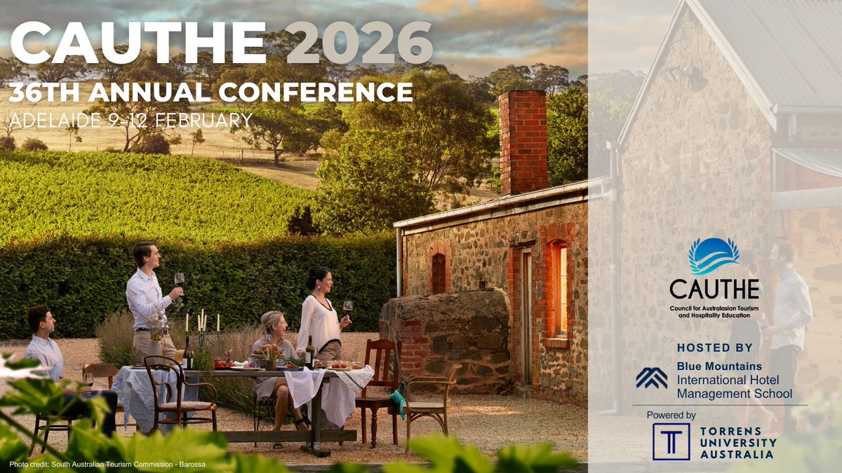 Your favourite international tourism and hospitality conference is approaching fast with only 3 months to go! 🌍✨

Don’t miss out on the early bird registration to secure the best deal 🤑

We can’t wait to see you all there, sipping wine 🍷 and developing new knowledge together.