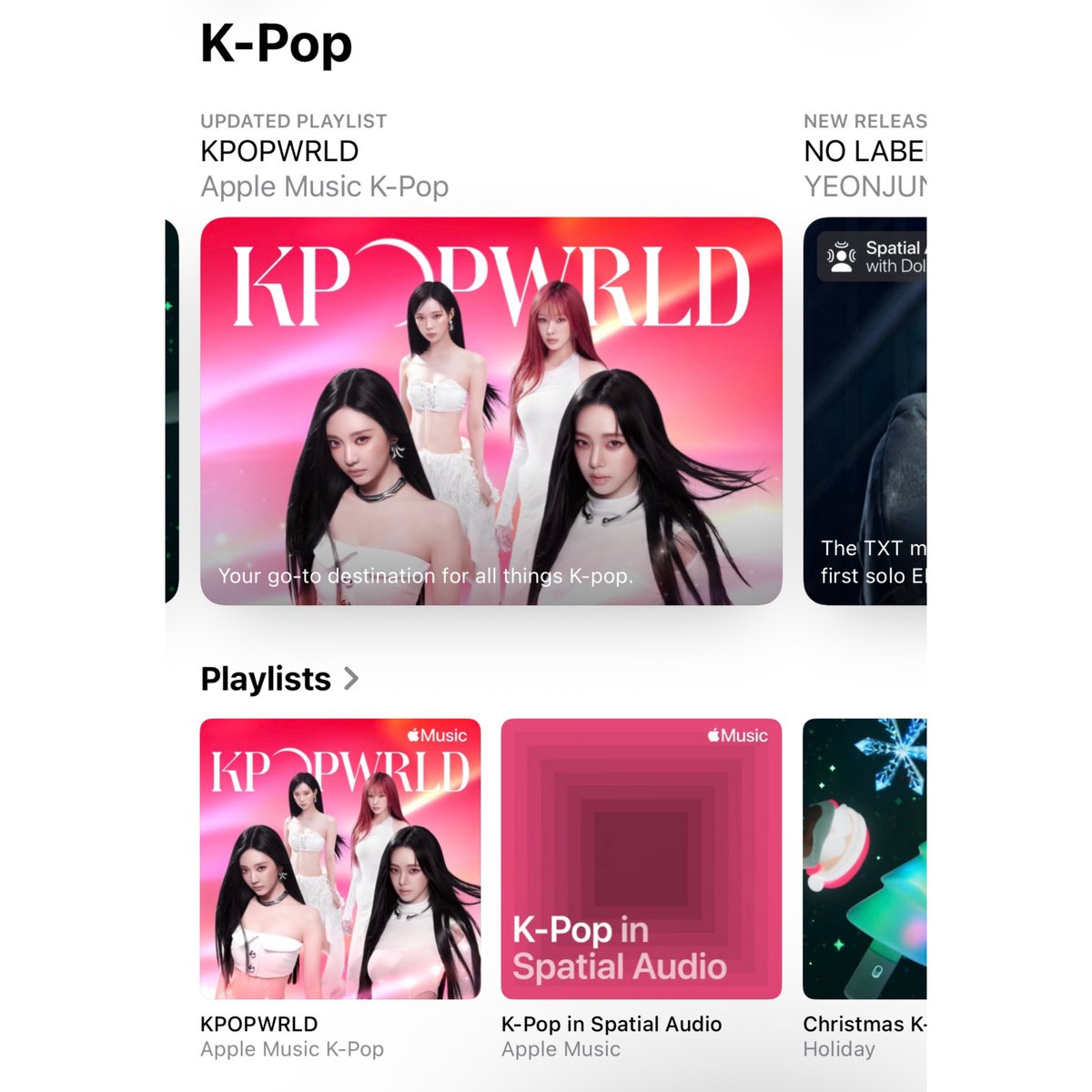 K-POP・アジア s aespa is once again the cover star for Apple Music's biggest K-Pop