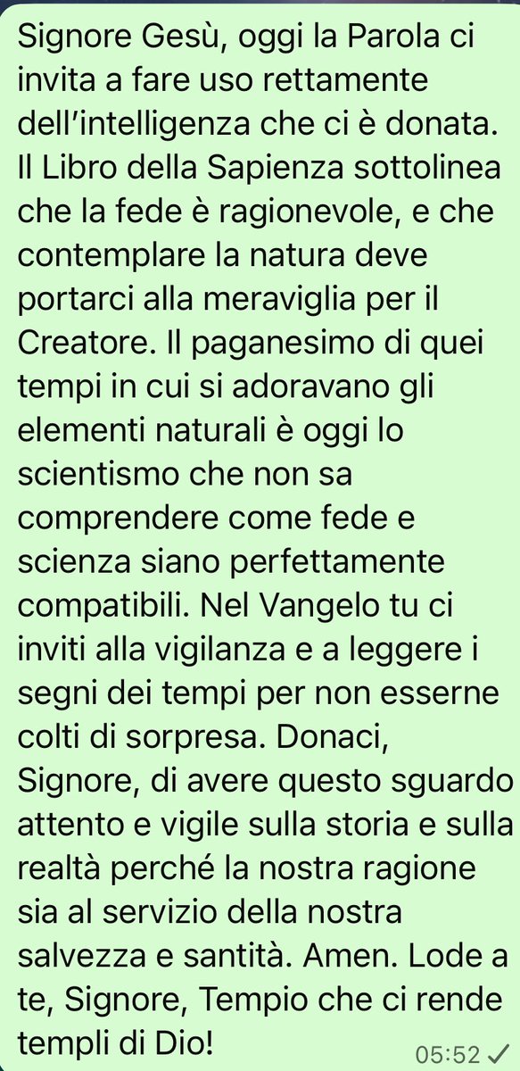 BertoglioChiara's tweet image. #pregare la Parola di oggi: usare l’intelligenza per giungere alla santità 😇 
#VangeloDiOggi #vangelodelgiorno