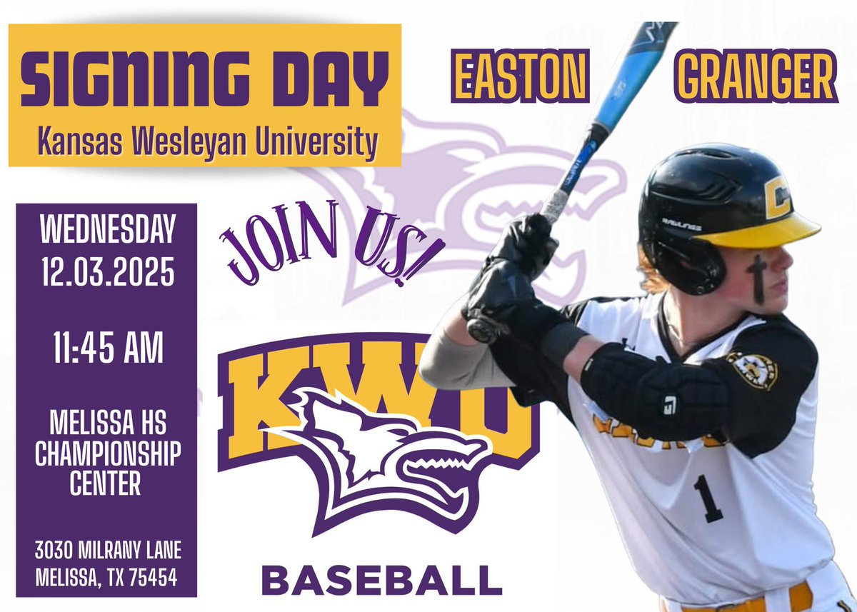 Anyone and everyone who has had a hand in Easton’s journey…….come celebrate with us on December 3rd. 
<a href="/MelissaBaseball/">Melissa Baseball ⚾️</a> 
<a href="/Coach_Bobbitt/">Josh Bobbitt</a> 
<a href="/DTspencer9/">Travis Spencer</a> 
<a href="/OleGreyBeard/">Colin Young</a> 
<a href="/TheCanesSW/">Canes Southwest</a> 
<a href="/easton_granger/">Easton Granger</a>