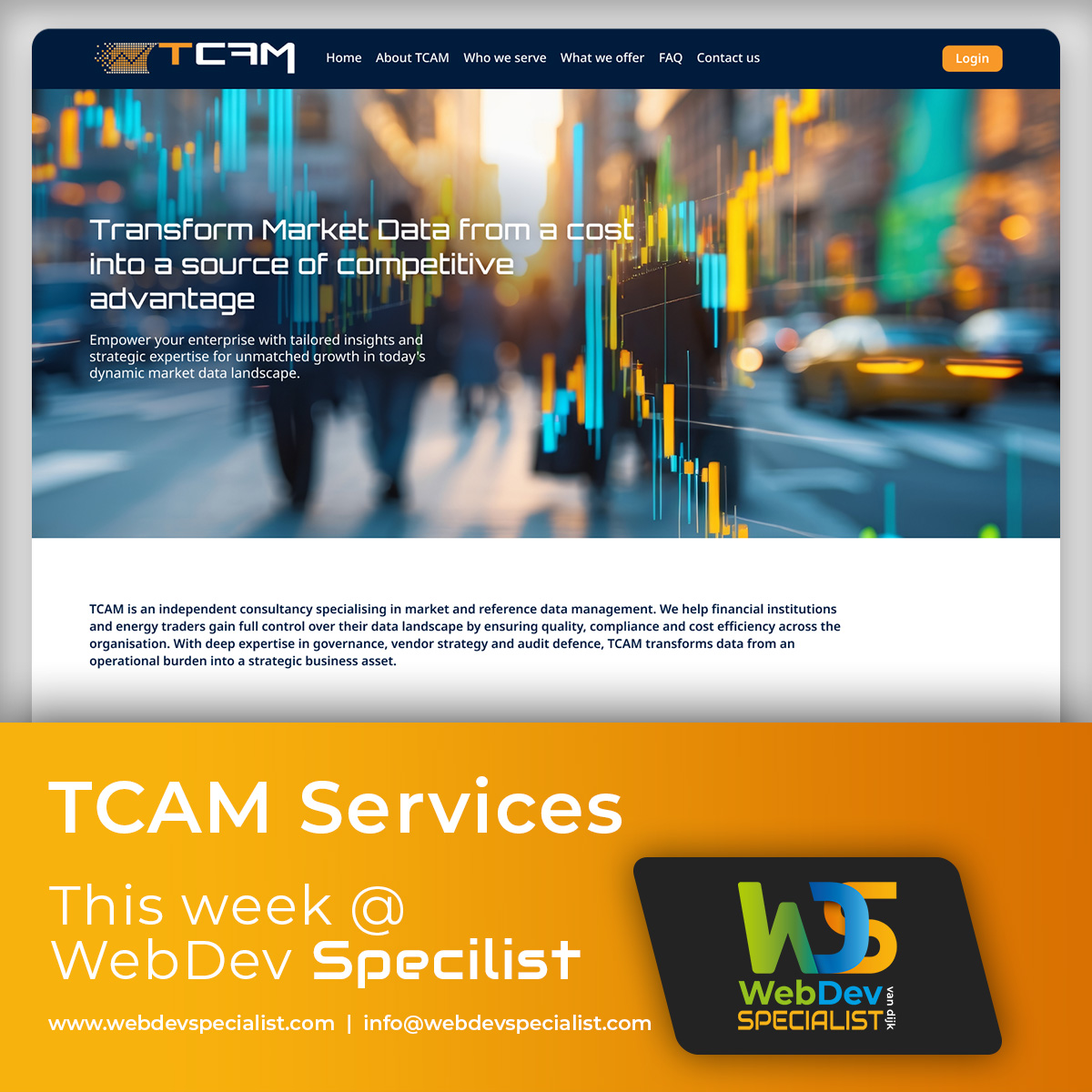 webdevspecial's tweet image. Deze week @ WebDevSpecialist
Nieuwe site voor TCAM Services, API updates Nefos, kerstkaarten Alucol afgerond, subfolders Viking Cable zichtbaar en nieuwe MailService in Mythril CMS.
#webdevelopment #php #seo #eindhoven #weert