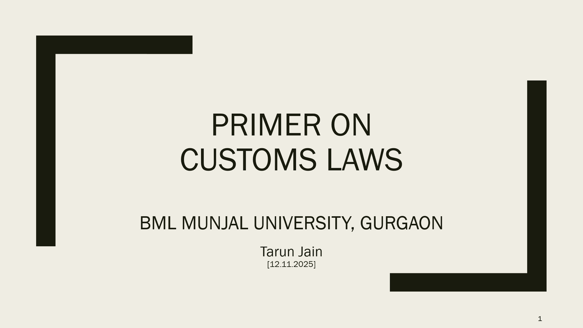 taxlawyer_tj's tweet image. Are tax laws intrinsically dry or can they be made interesting?

It was a pleasure to engage with the final year students of the School of Law @BMLUniv and sketch an overview of Indians Customs law framework.

#knowledgesharing #indirecttaxes #customs #taxlaws #legaleduction
