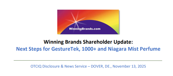 Winning Brands Shareholder Update - Operating Initiatives LINK: otcmarkets.com/stock/WNBD/new…

Formal Q Report Early Next Week.  $WNBD