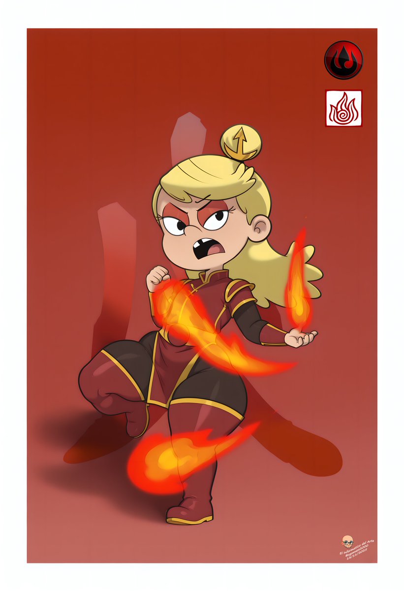 rgomezs2010's tweet photo. Lola Loud. Firebender. Fire Nation.
Unlike her peers and superiors, Lola Loud is a determined firebender. She is also highly skilled in lightning bending. She is not loyal to Fire Lord Reigo.
#TheLoudHouse #AvatarTheLastAirbender #LolaLoud #firebender #firebending #fanart https://t.co/LleP2GPT1o