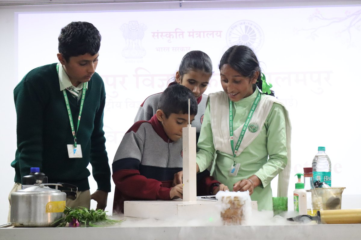 PSCPalampurhp's tweet image. Curiosity met excitement as the students of PM Shri Govt. Sr. Sec. School Raipur, visited Palampur Science Centre.
From exploring amazing exhibits to uncovering the magic behind scientific wonders, every moment was full of joy and discovery.

#ScienceExploration
#LearningWithFun