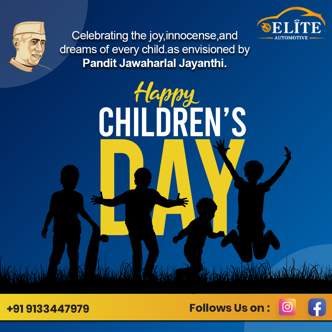 vgkraju9's tweet image. 🎉 Happy Children’s Day! 🎉
Celebrating the joy, innocence, and endless dreams of every child —
a vision inspired by Pandit Jawaharlal Nehru. 💛
#ChildrensDay #PanditNehru #EliteAutomotive