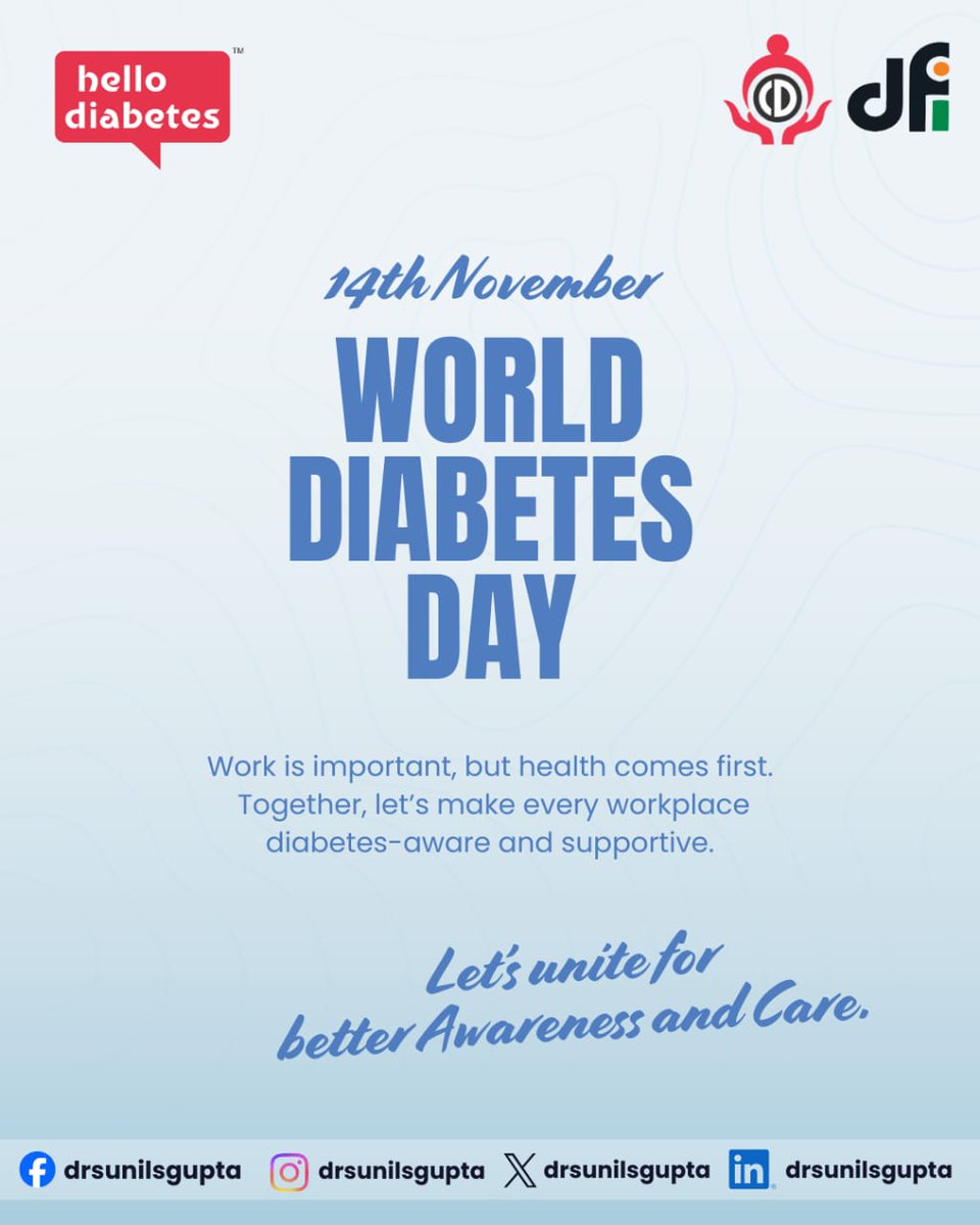 Dr Sunil Gupta | Hello Diabetes (@drsunilsgupta1) on Twitter photo 