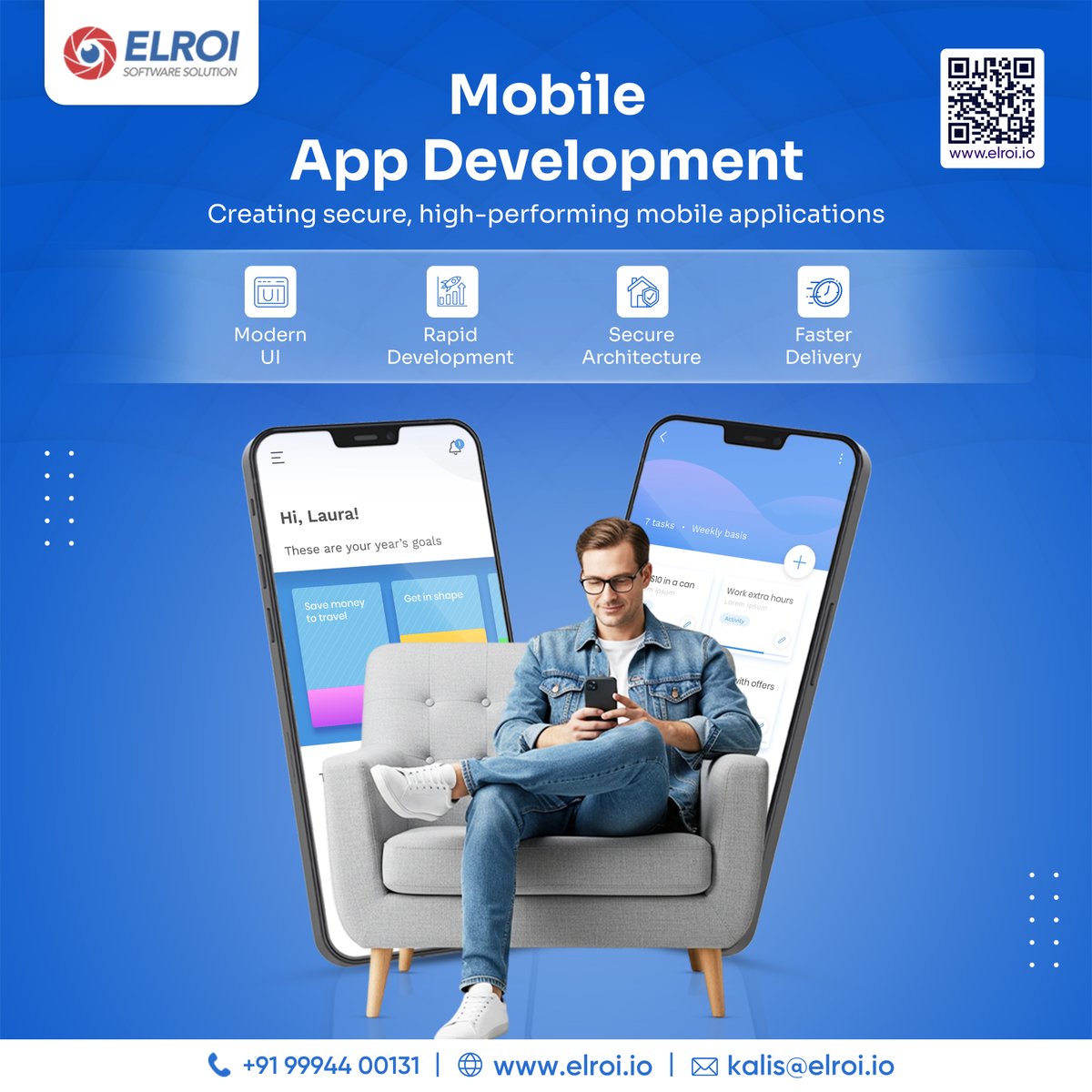 Elroi_Software's tweet image. Transforming Ideas into Powerful Mobile Applications 🚀

At Elroi , we create user-friendly , scalable 📈, and high-performance mobile applications designed around your business goals.

#MobileAppDevelopment #CustomSoftwareDevelopment #CrossPlatformApps #mobile