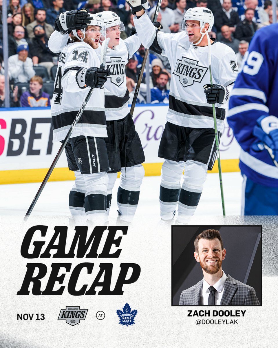 LAKings's tweet image. LA won 4-3 in Toronto... sound familiar? 😉

TOR Recap 📲 bit.ly/4nT9pao