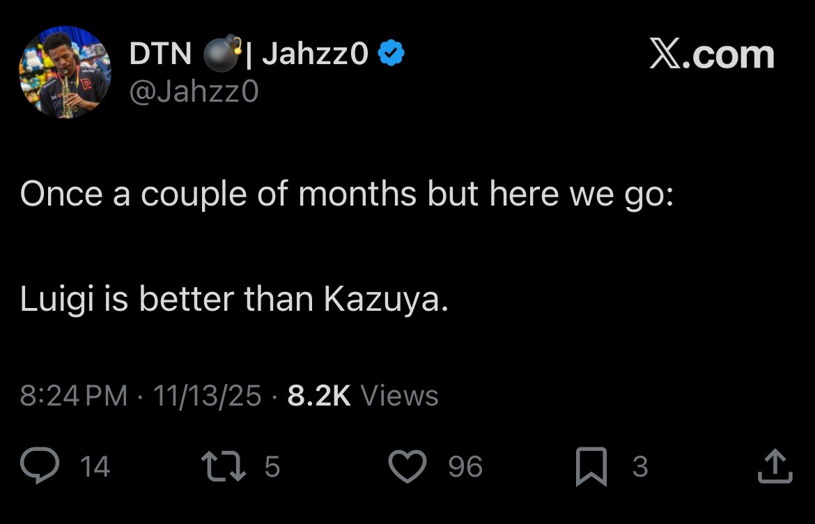 Arkansauce4's tweet image. Riddles quits smash and all of a sudden Kazuya isn’t top 10