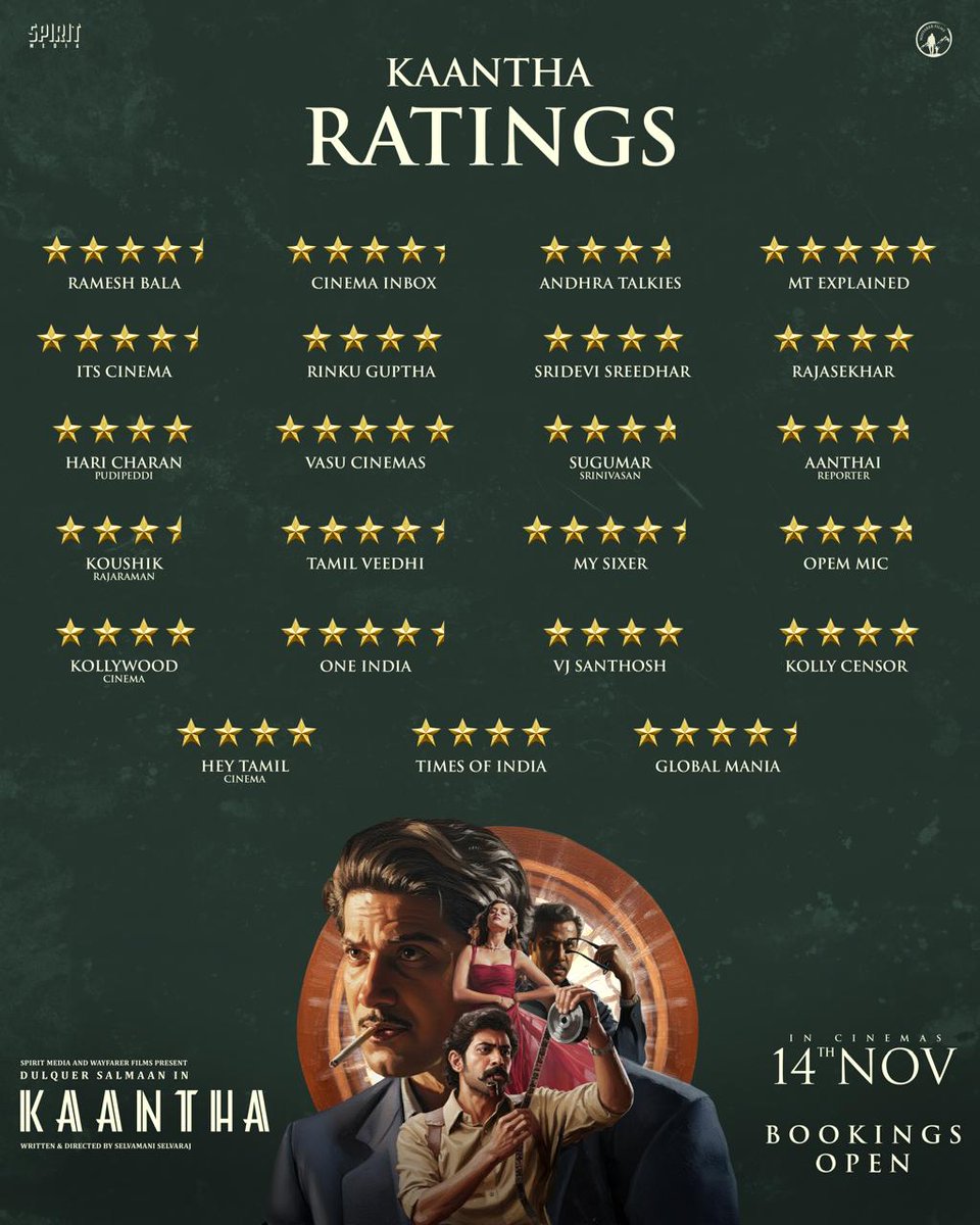 backstagengl's tweet image. From today in cinemas Nov 14 2025

#Kaantha &amp;amp; #Madrasmafiacompany

#Nagercoil #backstagengl