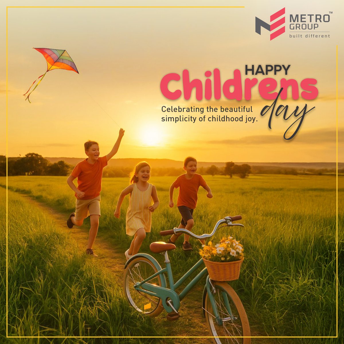 MetroGroupIndia's tweet photo. On this Children’s Day, let’s commit to empowering every child with knowledge, kindness, and confidence.
Wishing all children a day filled with joy! 🌟
#ChildrensDay #EmpowerChildren #Metrogroup https://t.co/P03Pu0DKDR
