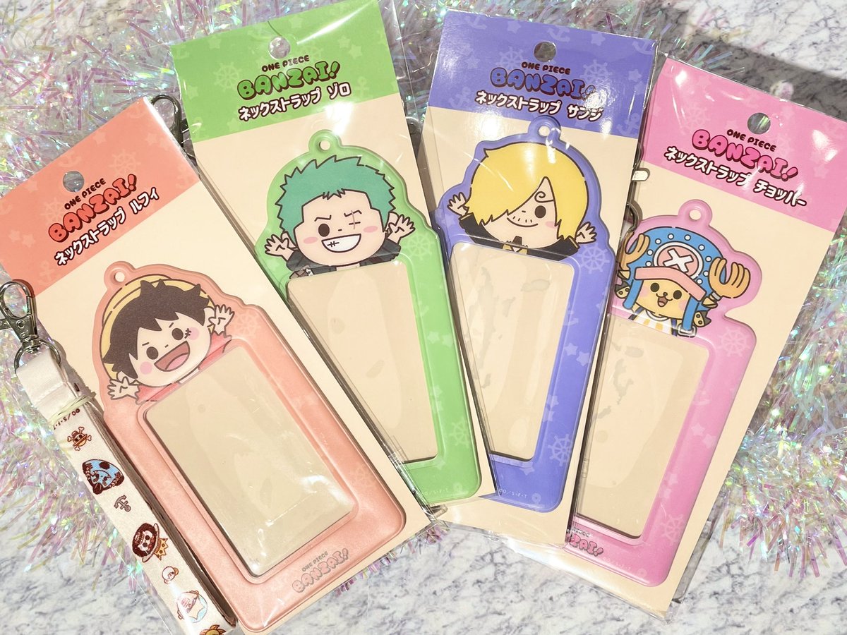 おすすめ】 バンザイ！ネックストラップ （ルフィ/ゾロ/サンジ