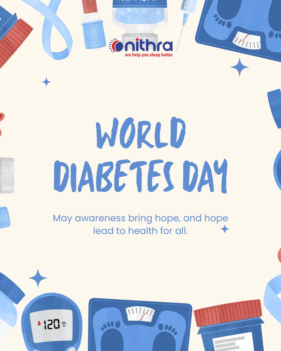 💙 This World Diabetes Day, let’s talk about something often overlooked - sleep. Poor sleep can raise insulin resistance, increase cravings, and disrupt hormones that regulate blood sugar. Sleep isn’t rest, it’s regulation. #WorldDiabetesDay
<a href="/dr_ramakrishnan/">Dr. Nagarajan Ramakrishnan</a>