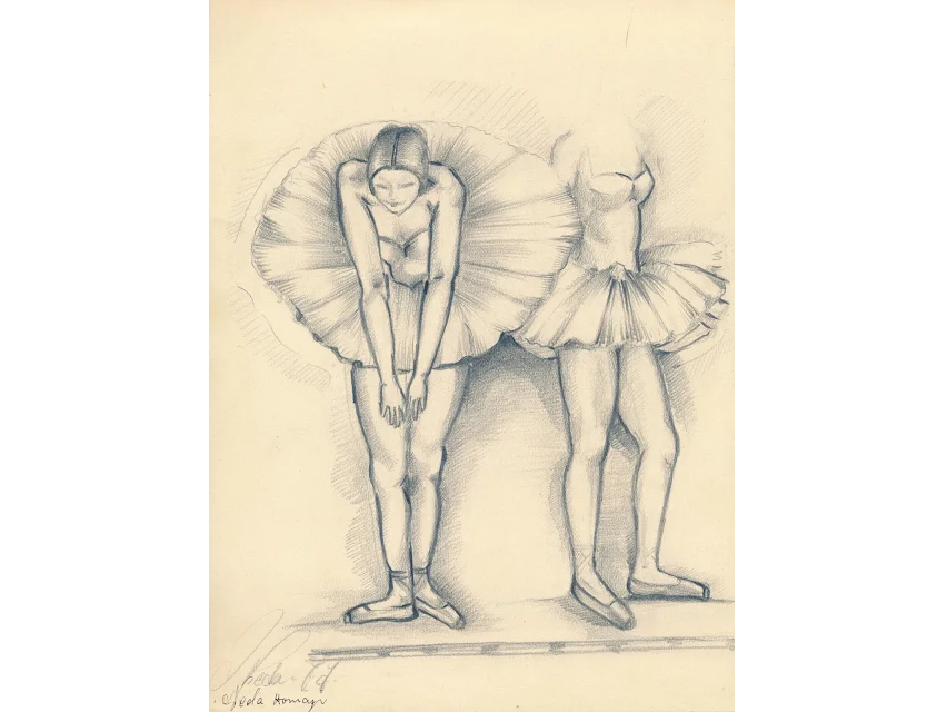 nhowaizi's tweet photo. Neda Howaizi. Danseuses, dessin, 1977 - 22 x 30 cm https://t.co/j38IiAyxoq https://t.co/zwZLBwByGb