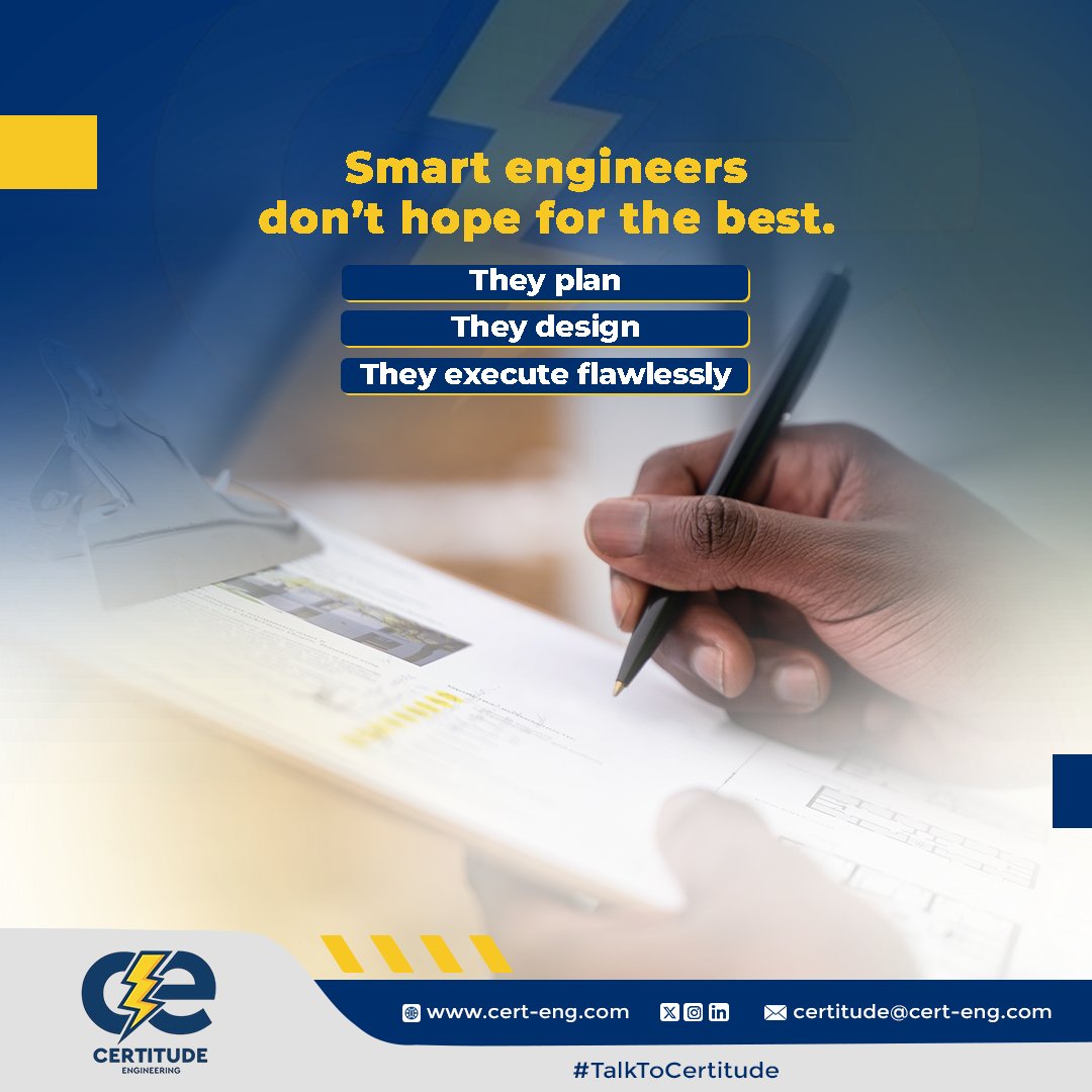 CertitudeEng's tweet image. Your project is the gateway.
 Your design is the amplifier.
 Your execution? That’s your credibility.
Could your next project survive all five mistakes?
#MEPDesign #EngineeringTips #ConstructionBestPractices #CertitudeEngineering