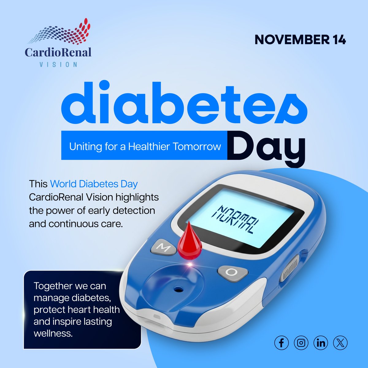 CardiacVision's tweet image. @CardioRenalVision we view #diabetes care as a journey of awareness and continuous support.
#SkilledNursing #PostAcuteCare #Healthcare
#WorldDiabetesDay #DiabetesAwareness #DiabetesCare #cardiorenalvision