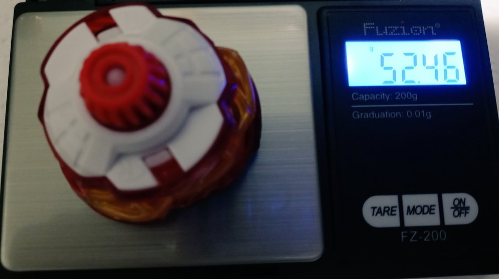 Forgot to post this but my prize for the other day was a knock off red Pegasus Blast. I'm not mad at all it looks good and it weighs well so I might use it. #Beyblade #BEYBLADEX