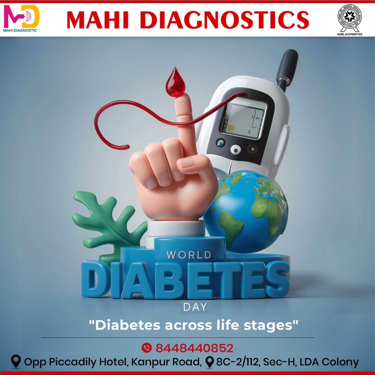 MahiDiagnostics's tweet image. Today, on World Diabetes Day, we stand united in the fight against one of the world’s most pressing health challenges

Early detection saves lives. Book your test today. 

#WorldDiabetesDay #DiabetesAwareness #ScreeningMatters #DiagnosticCenterNearMe #DiagnosticCenterinAlambagh