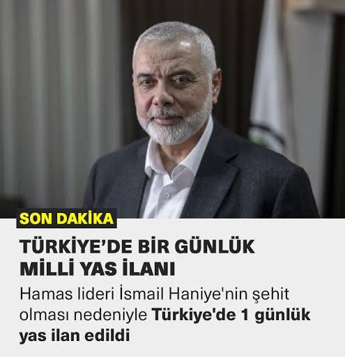 📌20 şehit verdik. Şehitlerimizin çoğu da imkan verilse uçak üretebilecek teknik astsubaylar. 3 gün geçti #MilliYas ilan edilmedi, belli ki edilmeyecek. Şehit olan tek teknik astsubayımızın tırnağı dahi etmeyecek Hamas'lı Haniyye için bile yas ilan eden hükümet Partisi Akp'li