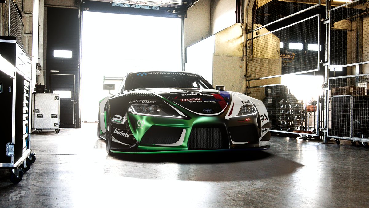 HooncorpE's tweet photo. A legendary livery to mark a legendary collaboration 🤝

With the news that @OP_Twitchy was subbing for Lewis in Motormotion, we thought it only right that the car received a little bit of @OutplayedRacing flair... 😍👌

#Hooncorp #outplayed #esports #simracingteam #simracing https://t.co/FDWxzUlhBW