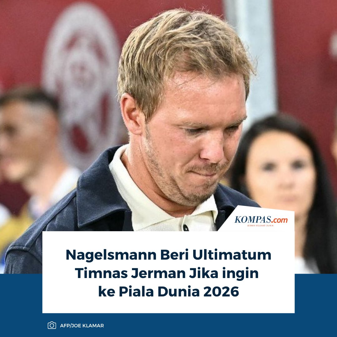 sportskompascom's tweet photo. Berkaca dari kekalahan melawan Slovakia, Nagelsmann meminta agar para pemainnya tidak meremehkan lawan dan membuat banyak kesalahan.
Baca selengkapnya: https://t.co/r9qjmUT6zg
~RS #Nagelsmann #TimnasJerman #Slovakia https://t.co/cjwqT5wEbQ