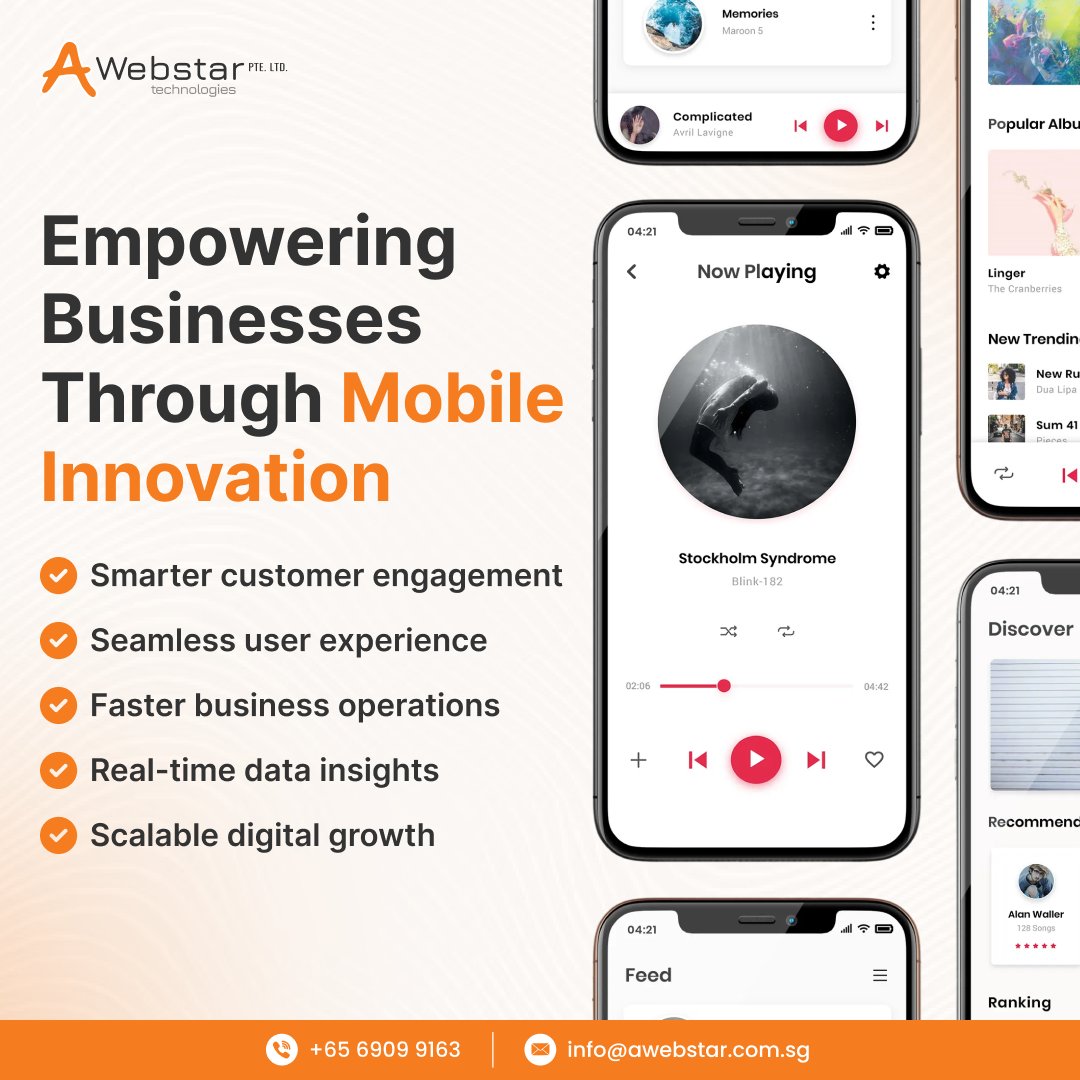 Awebstarsg's tweet image. 🚀 Empower your business with smarter, faster, and scalable #mobilesolutions!

Build apps that boost engagement, streamline operations, and #driverealgrowth.

📞 +65 6909 9163
🔗 awebstar.com.sg/mobile-app-dev…

#MobileAppDevelopment #Awebstar #DigitalInnovation #SingaporeBusiness