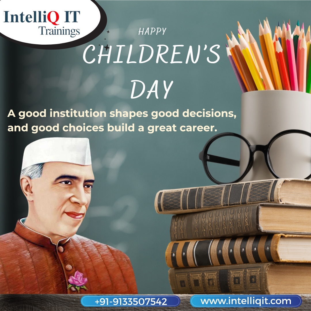 IntelliQIT's tweet image. 🎉 Happy Children’s Day! 🎉
🌐 intelliqit.com
📞 +91-9133507542

#ChildrensDay #inspirationalquotes #FutureLeaders 
 #skilldevelopment #inspiration #chachanehru
#onlineandofflinetraining #futureleaderschallenge