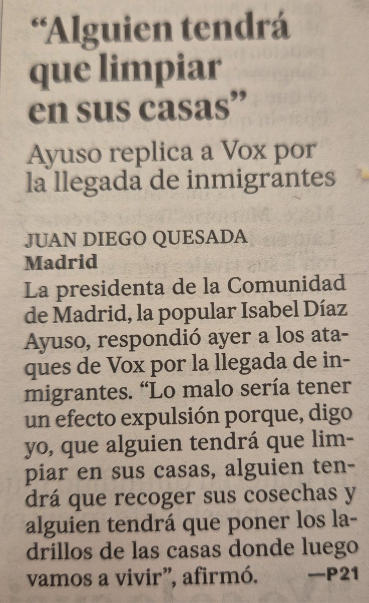 Solo hay dos tipos de derecha:

1. La derecha "blanda" que cree que los inmigrantes son mano de obra esclava.

2. La derecha radical que simplemente odia a la gente de piel oscura y quiere echarlos de su país.

Y ya. Eso es todo. 

Ese es su espectro y lo único que representan.