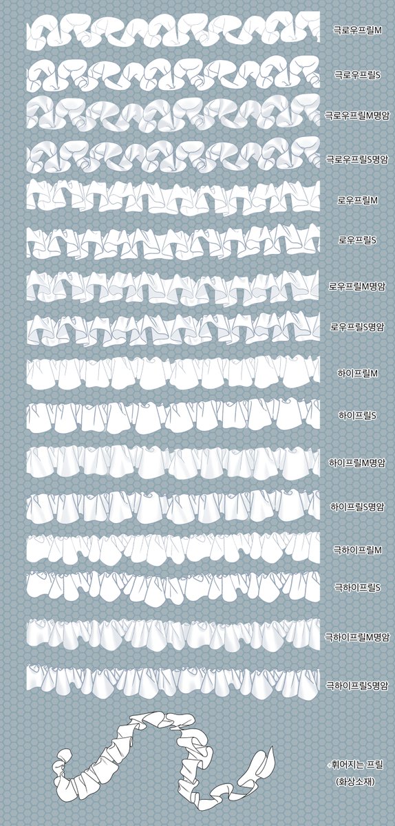 각도별 프릴 브러쉬
무료
assets.clip-studio.com/ko-kr/detail?i…