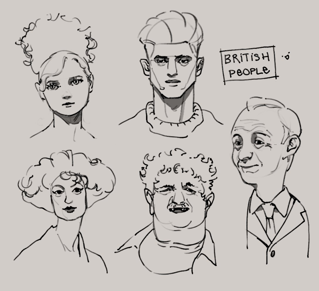 Some face sketches for warm up:D

#portrait #sketch