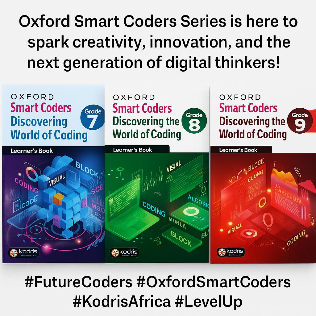 richybosire's tweet image. @UniofOxford Press East Africa has officially partnered with @KodrisAfrica to introduce #OxfordSmartCoders books for grades 7, 8 and 9 targeting Kenyan students and teachers. #KodrisAfrica
#FutureCoders