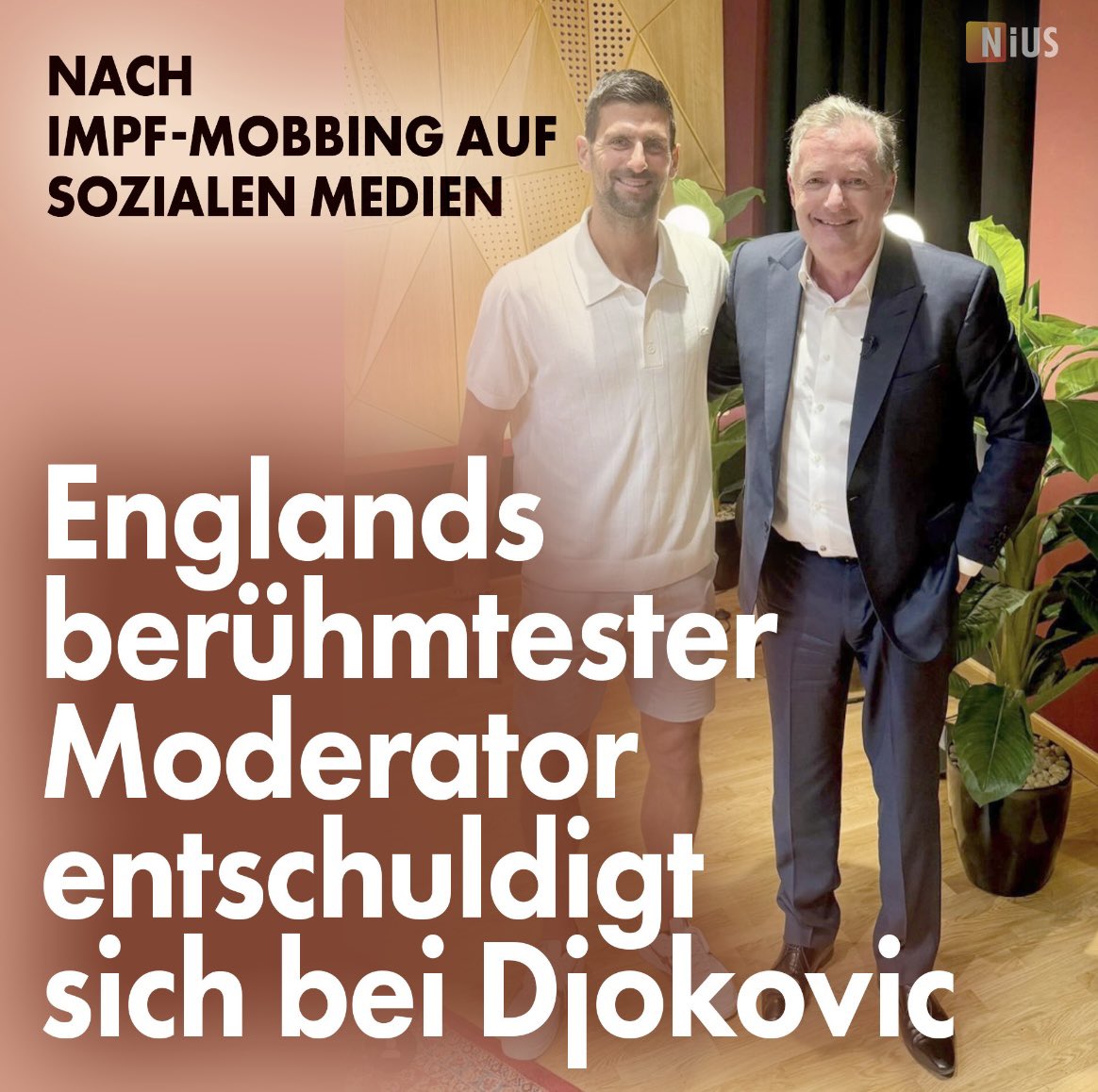 Wenige haben mit derart eiserner Konsequenz und bedingungsloser Standhaftigkeit dem Maßnahmen-Irrsinn widerstanden wie er – trotz massiver sozialer Ächtung, beruflicher Nachteile und persönlicher Angriffe.
Novak Djokovic ist einer der großen Helden der Corona-Zeit!