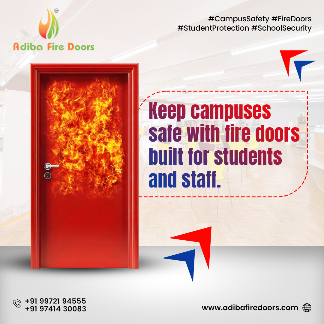 adibafiredoors's tweet image. Keep campuses safe with fire doors built for students and staff.

#CampusSafety #FireDoors #StudentProtection #SchoolSecurity #SafetyForAll #StudentSafety #StaffSafety  #SafetyMatters #BuildingSafety

Call Us:99721 94555/97414 30083
Visit us :adibafiredoors.com