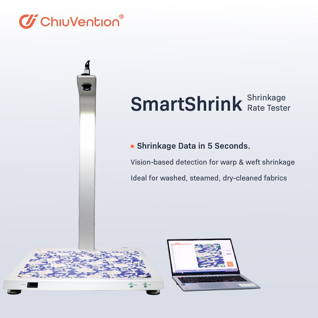 CIVChiuVention's tweet image. SmartShrink = shrinkage testing made intelligent.
✔ 5-second results
✔ AI vision detection
✔ Accurate warp &amp;amp; weft data
Fast. Reliable. Smart.
chiuvention.com/product/smarts…
#SmartShrink #TextileTesting #SmartLab #ShrinkageTest #QualityControl
