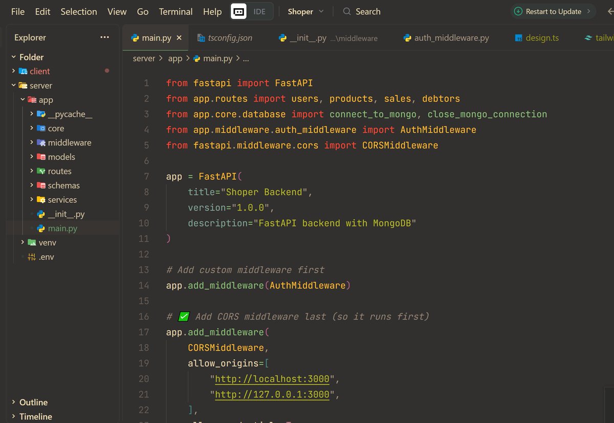alpha_the_dev's tweet image. I'm building my app backend with FastAPI,:

I usually advise developers to choose FastAPI for one simple reason: it makes backend development feel effortless without sacrificing speed or power. 
You write less code (especially when compared to express.js), get more performance,…