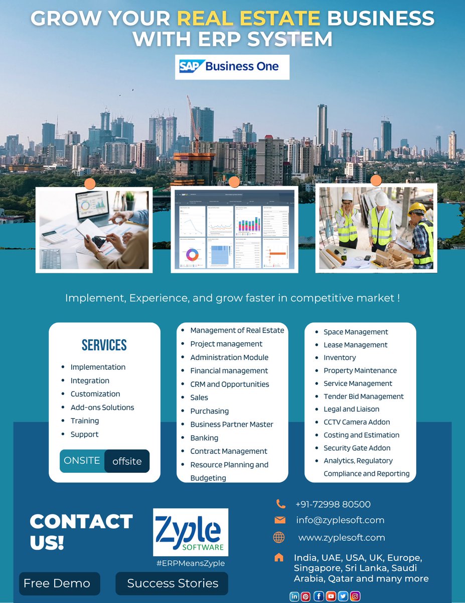 zyplesoftware's tweet image. Grow Your Real Estate Business With ERP - Successful implementation

#SAPBusinessOne #RealEstateERP #ZypleSoftware #DigitalTransformation #ERPImplementation #RealEstateManagement #Automation #PropertyDevelopment #ConstructionTech #CEO #CFO #CXO #MD #ITHead #PurchaseHead