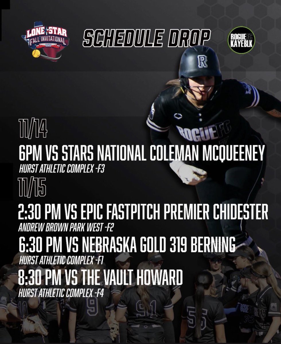 Lone Star Invitational schedule!