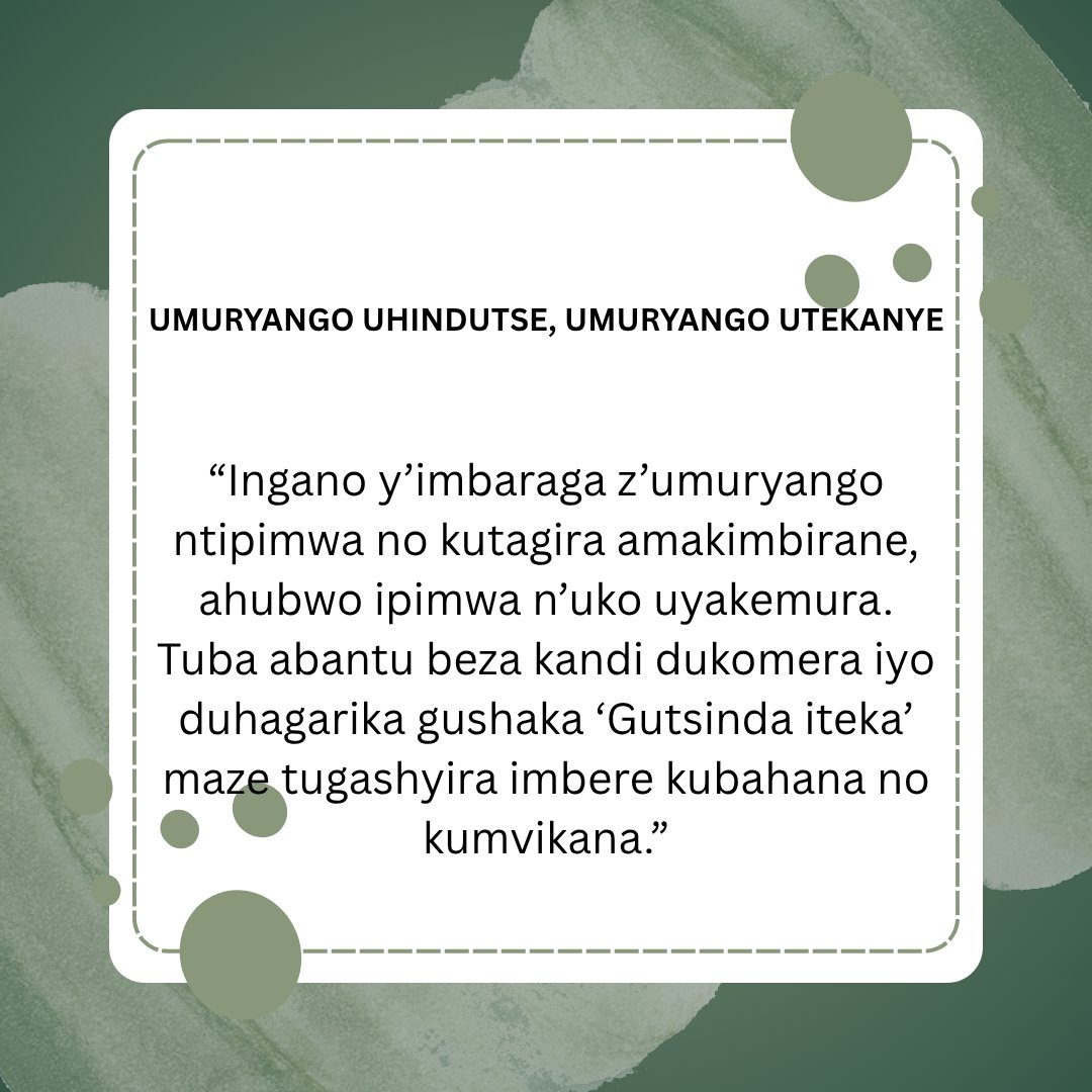 shineinrwanda's tweet image. Umuryango ukomeye si umuryango utagira amakimbirane, ahubwo ni umuryango  umenya kuyakemura mu bwubahane no kumvikana.

#UmuryangoUtekanye #AmahoroMuRugo #Ubumwe #ShineRwanda
