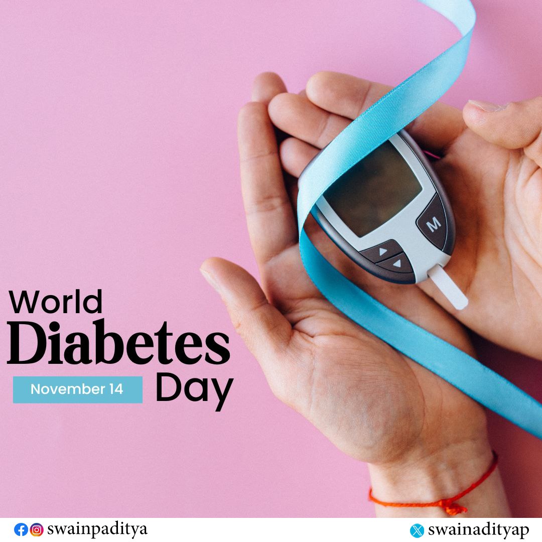swainadityap's tweet image. Early detection and healthy habits are key to managing diabetes. On #WorldDiabetesDay, let’s pledge to improve our lifestyles and prevent non-communicable diseases like diabetes.
