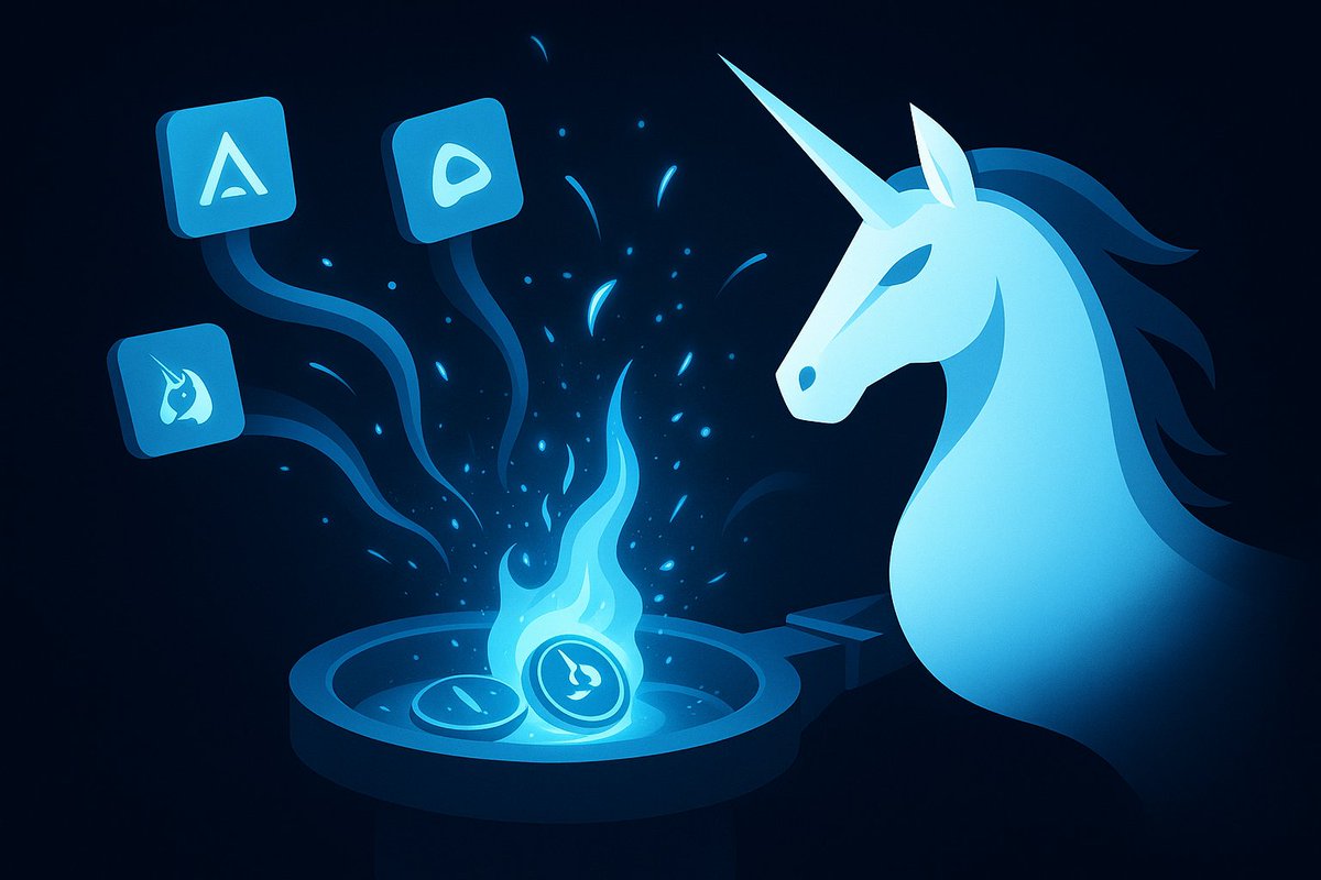 🚨 Uniswap just turned on the money machine.
The new fee-switch proposal would finally route trading revenue to UNI holders, a move that could reshape DeFi economics, pressure rivals like Aerodrome and Curve, and kick off a fresh round of “fee wars” across Ethereum and Base.
UNI