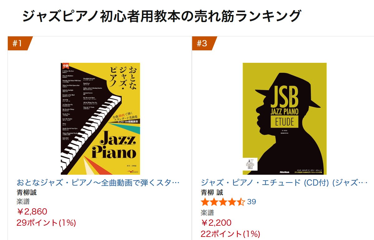 はじめてジャズピアノに挑む方にもピアノレッスンにもぜひおすすめ
