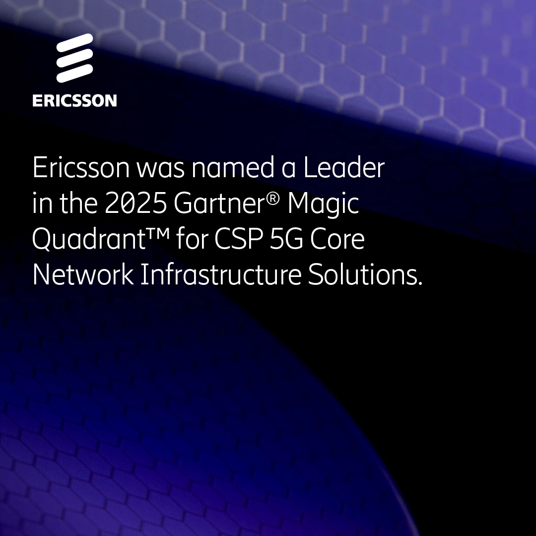 ericsson's tweet image. Ericsson was named as a Leader in the 2025 Gartner® Magic Quadrant™ for CSP 5G Core Network Infrastructure Solutions for the second year in a row! 

70+ live cloud-native 5G Core deployments across 180 countries. 🌐 

Learn more m.eric.sn/eufA50XqYeL
#5G #CloudNative