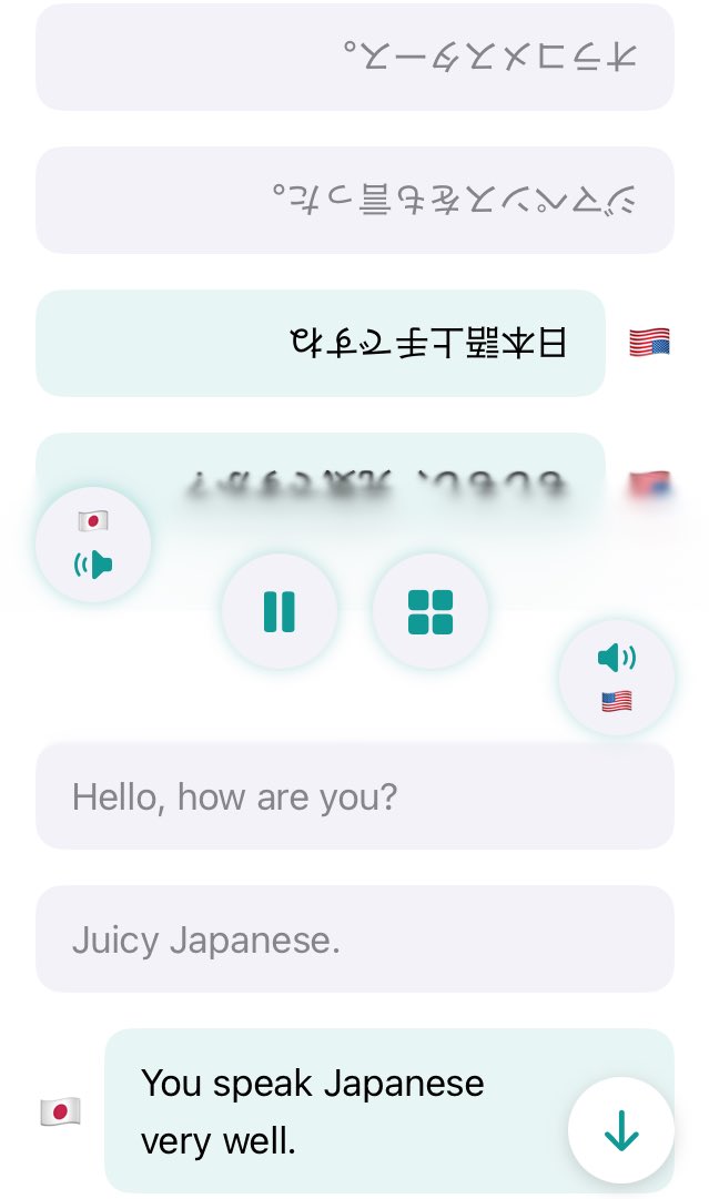 HIROMORITATOKYO's tweet image. Coefont
翻訳アプリの紹介文にて
「英語を学ぶには約2000時間かかる
。AIに任せた方がコスパ高い」
→約2000時間も成長出来るの間違い
ゲームの風来のシレンやモンハンより遊べてお得
一方で翻訳精度は高いし多機能
でも通信障害やスマホ故障が起きたらどうする？
#多言語学習 #polyglot #英語学習