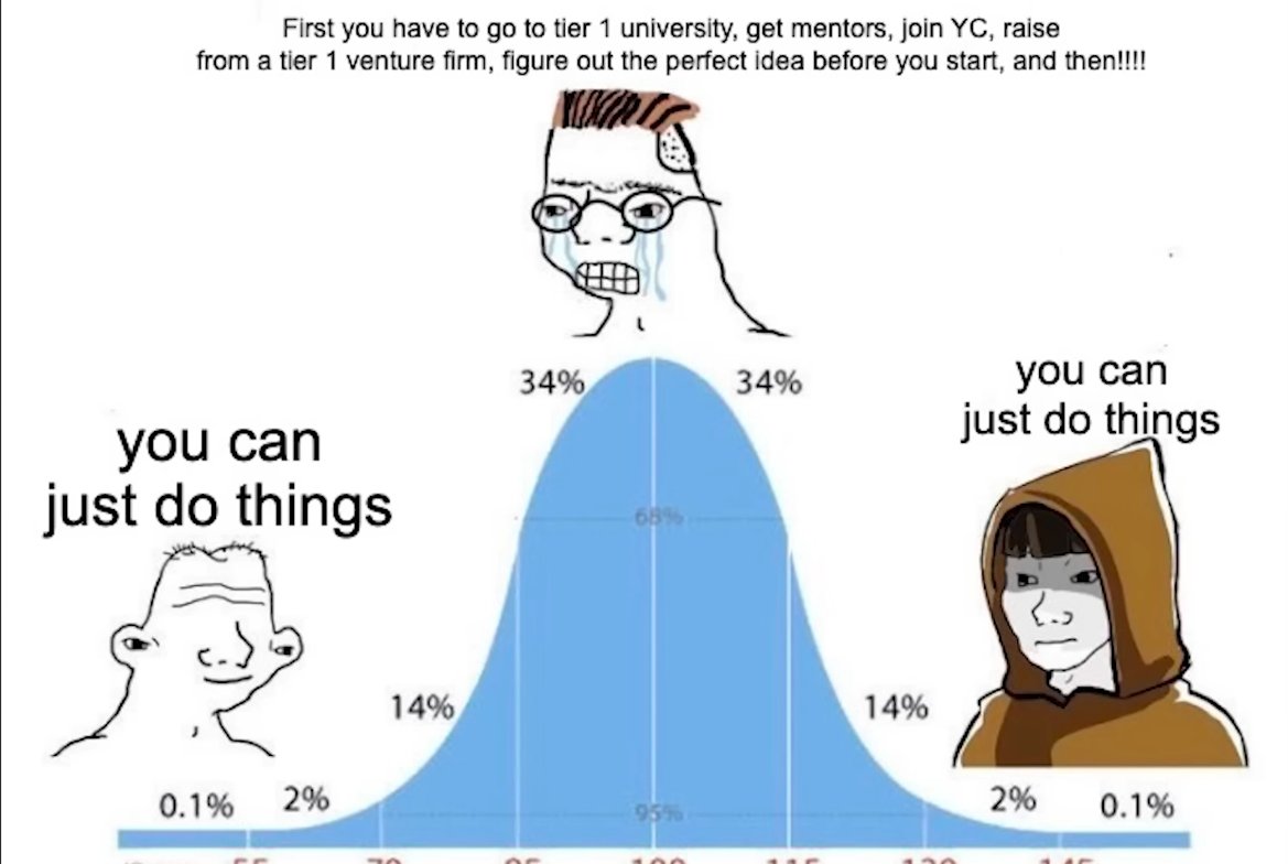 chadengineer's tweet image. you can just do things